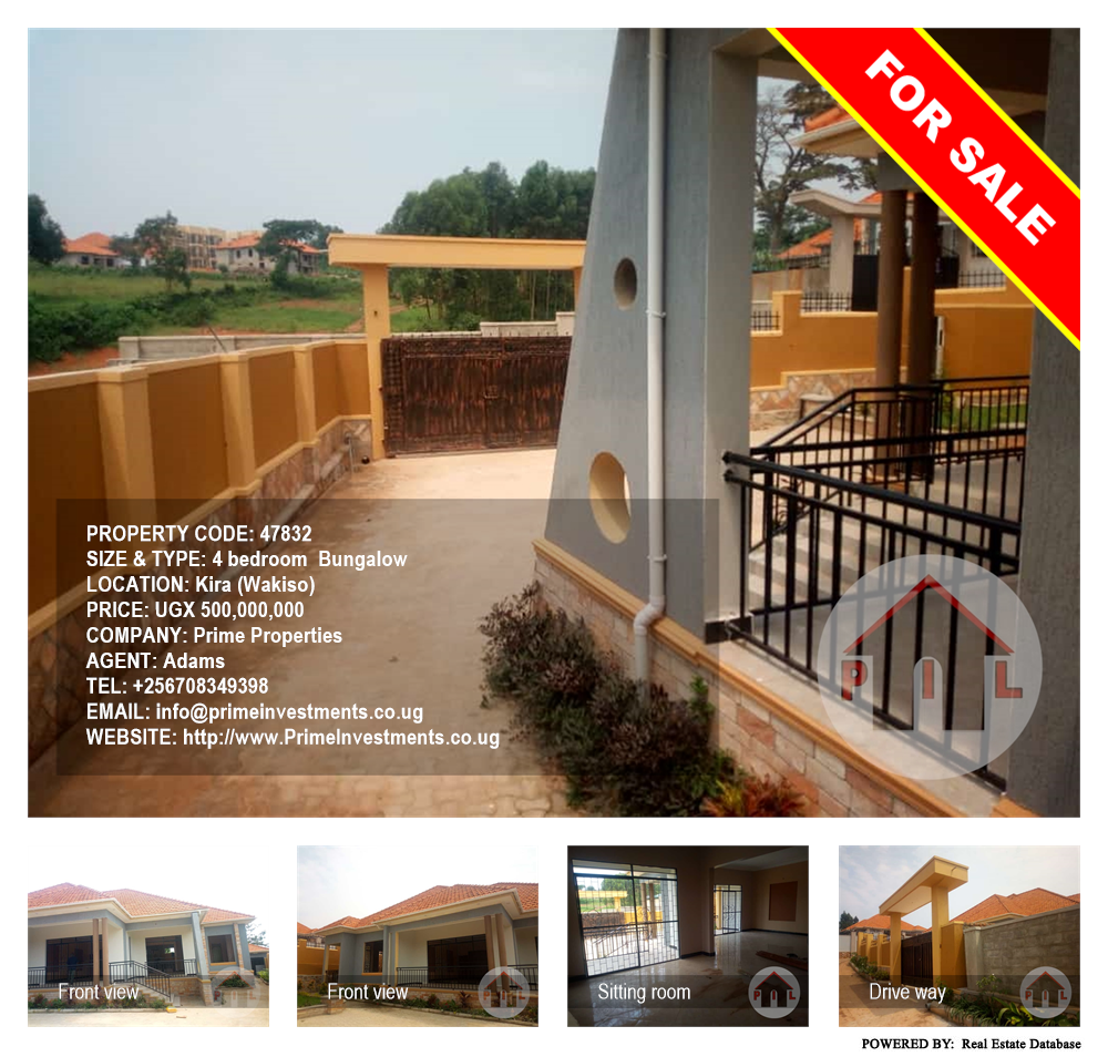 4 bedroom Bungalow  for sale in Kira Wakiso Uganda, code: 47832