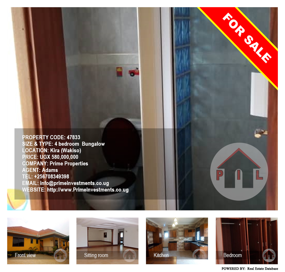 4 bedroom Bungalow  for sale in Kira Wakiso Uganda, code: 47833