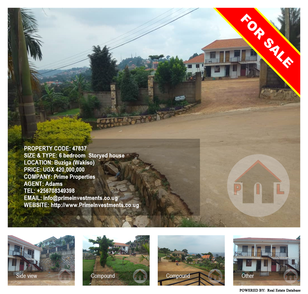 6 bedroom Storeyed house  for sale in Buziga Wakiso Uganda, code: 47837