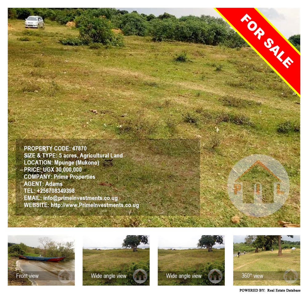 Agricultural Land  for sale in Mpunge Mukono Uganda, code: 47870