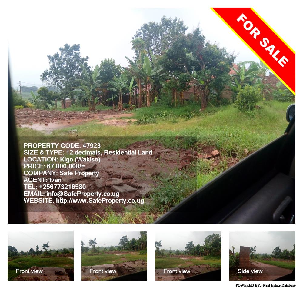 Residential Land  for sale in Kigo Wakiso Uganda, code: 47923