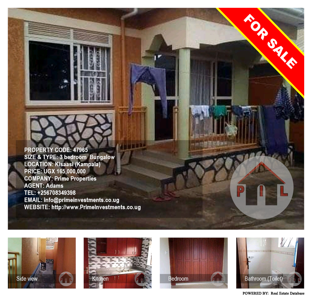 3 bedroom Bungalow  for sale in Kisaasi Kampala Uganda, code: 47965
