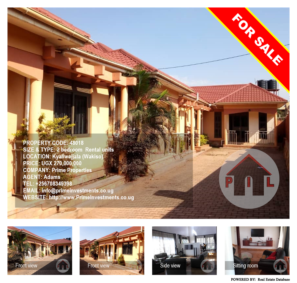 2 bedroom Rental units  for sale in Kyaliwajjala Wakiso Uganda, code: 48018