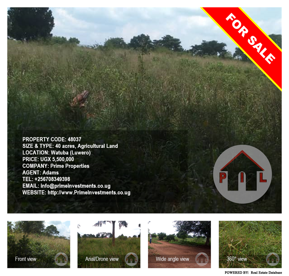 Agricultural Land  for sale in Watuba Luweero Uganda, code: 48037