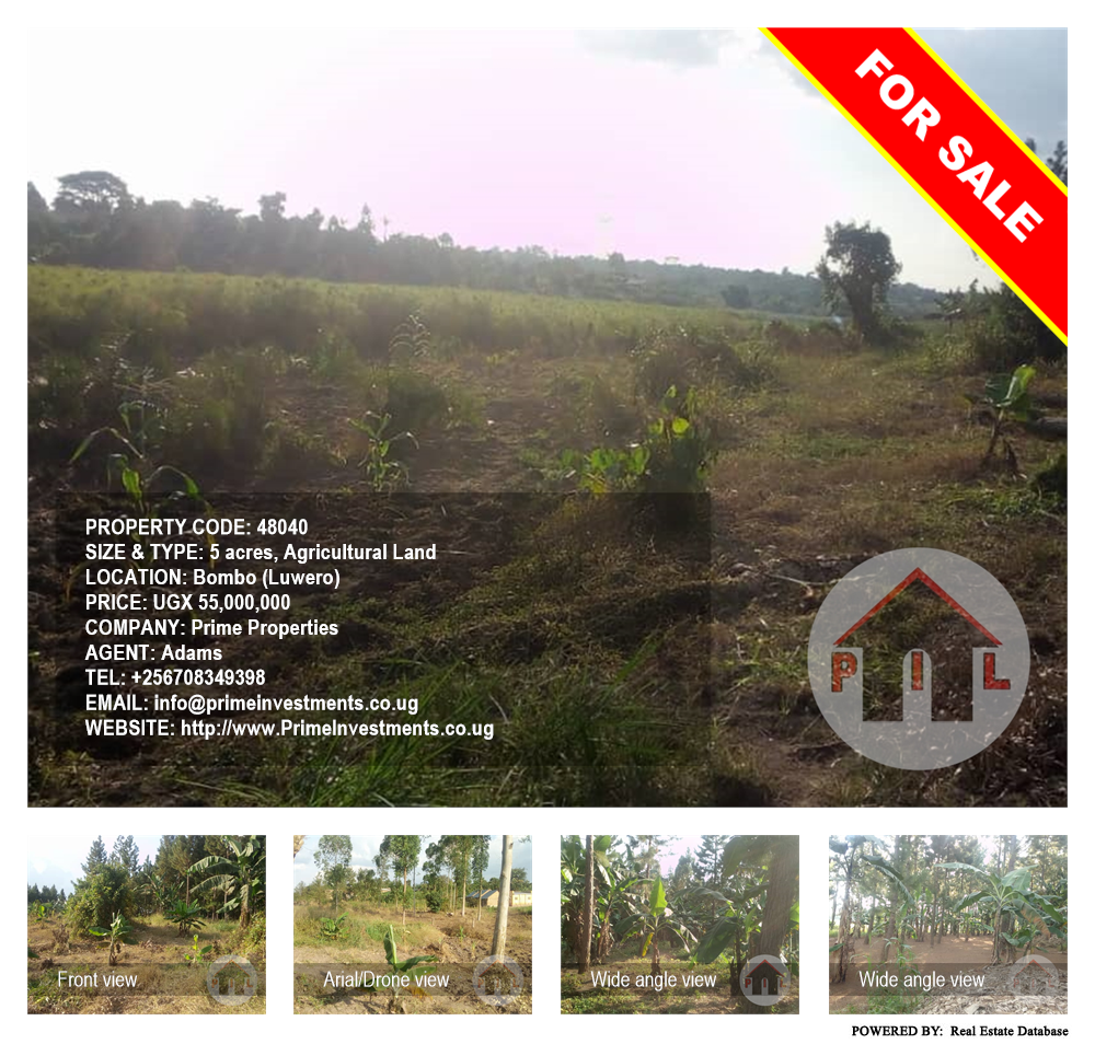 Agricultural Land  for sale in Bombo Luweero Uganda, code: 48040