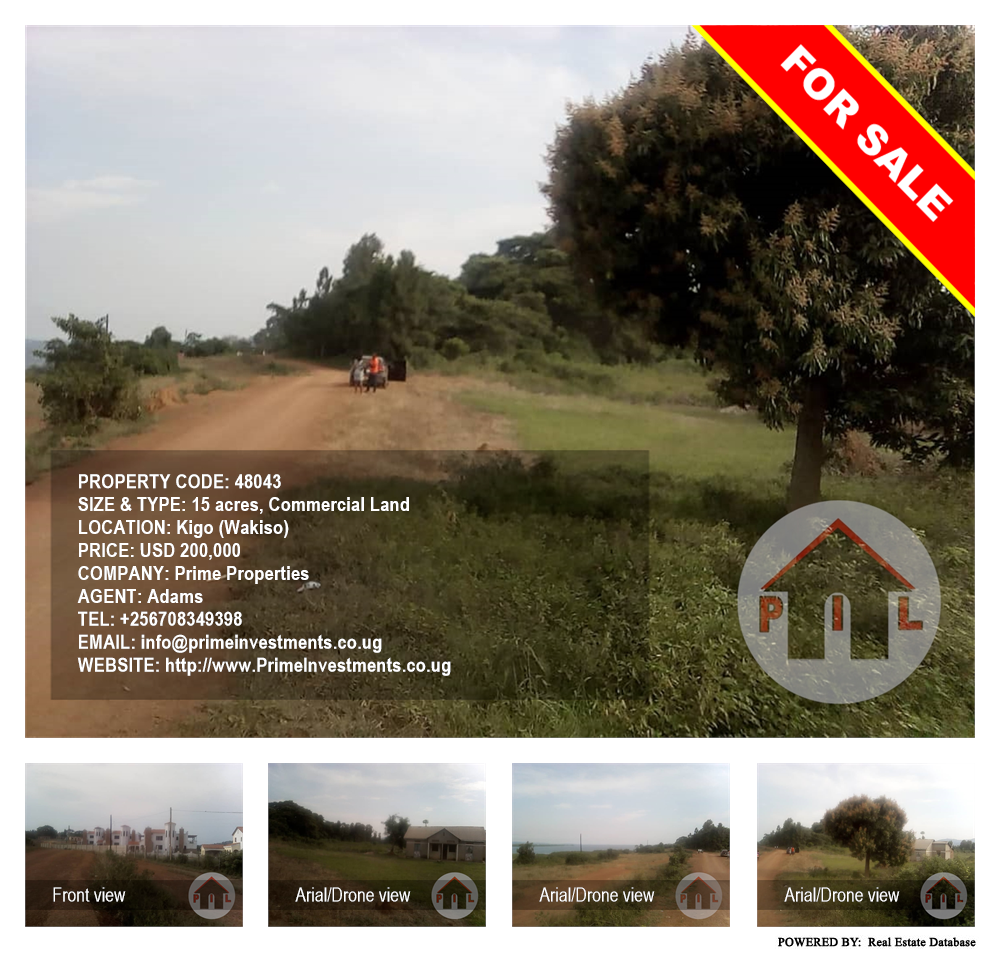 Commercial Land  for sale in Kigo Wakiso Uganda, code: 48043