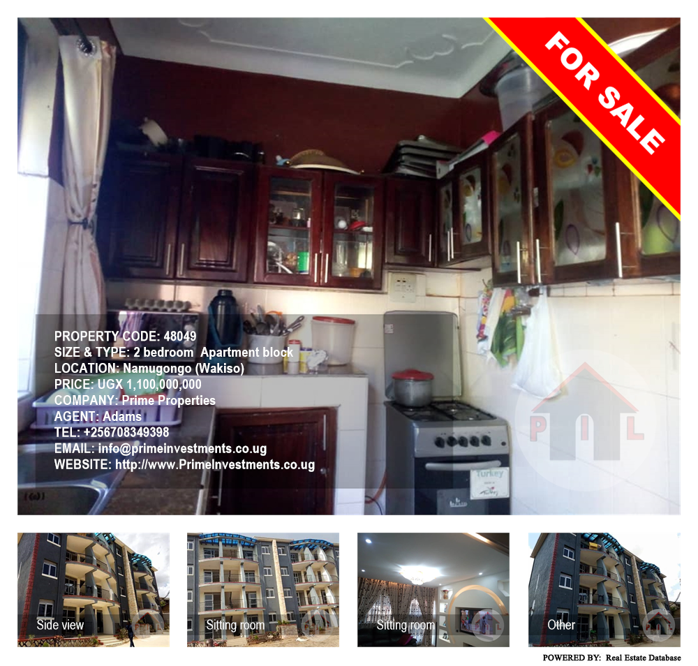 2 bedroom Apartment block  for sale in Namugongo Wakiso Uganda, code: 48049