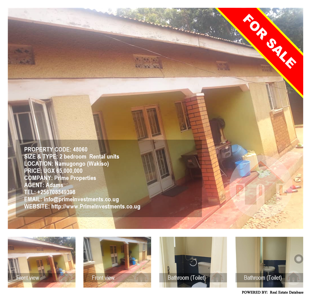 2 bedroom Rental units  for sale in Namugongo Wakiso Uganda, code: 48060