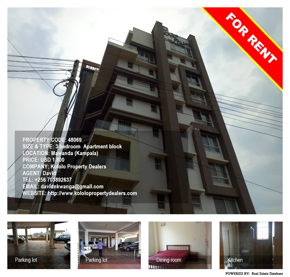 3 bedroom Apartment  for rent in Mawanda Kampala Uganda, code: 48069