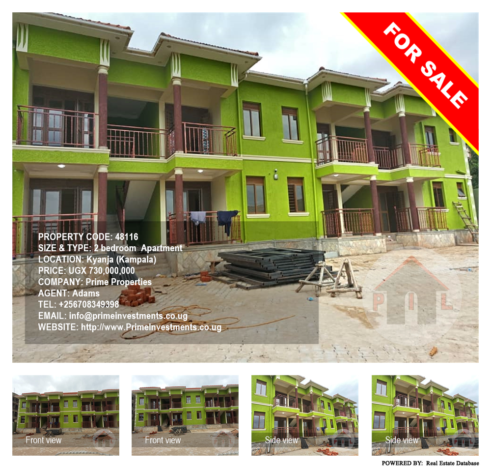 2 bedroom Apartment  for sale in Kyanja Kampala Uganda, code: 48116