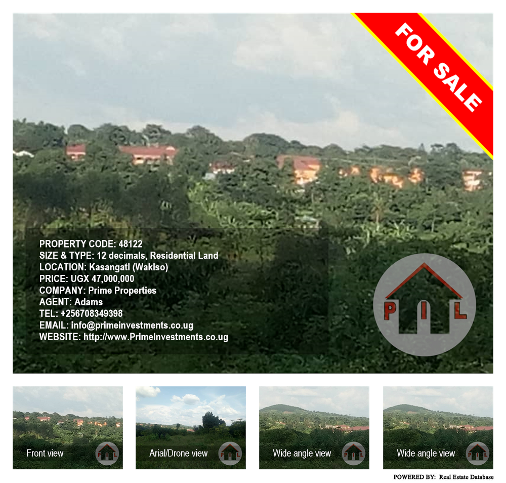 Residential Land  for sale in Kasangati Wakiso Uganda, code: 48122