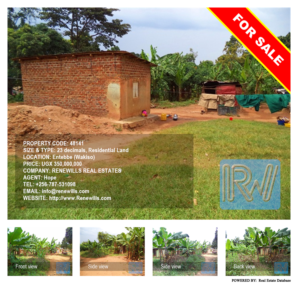 Residential Land  for sale in Entebbe Wakiso Uganda, code: 48141