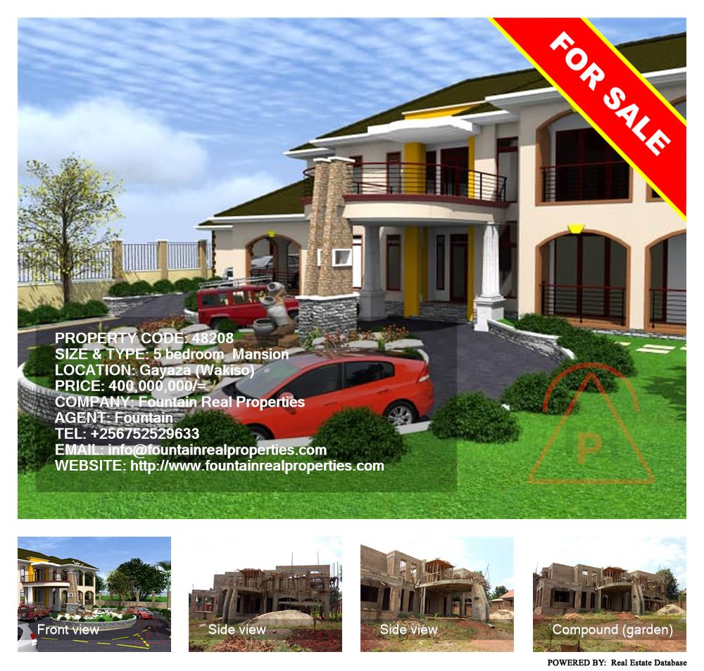 5 bedroom Mansion  for sale in Gayaza Wakiso Uganda, code: 48208