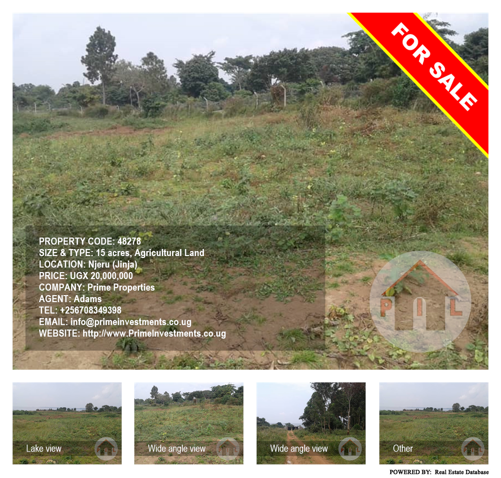 Agricultural Land  for sale in Njeru Jinja Uganda, code: 48278