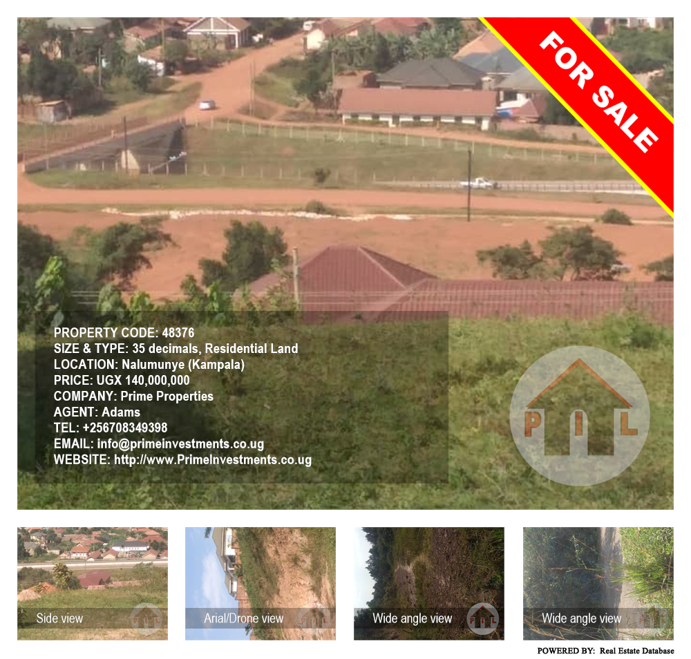 Residential Land  for sale in Nalumunye Kampala Uganda, code: 48376