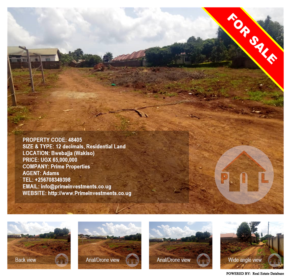 Residential Land  for sale in Bwebajja Wakiso Uganda, code: 48405