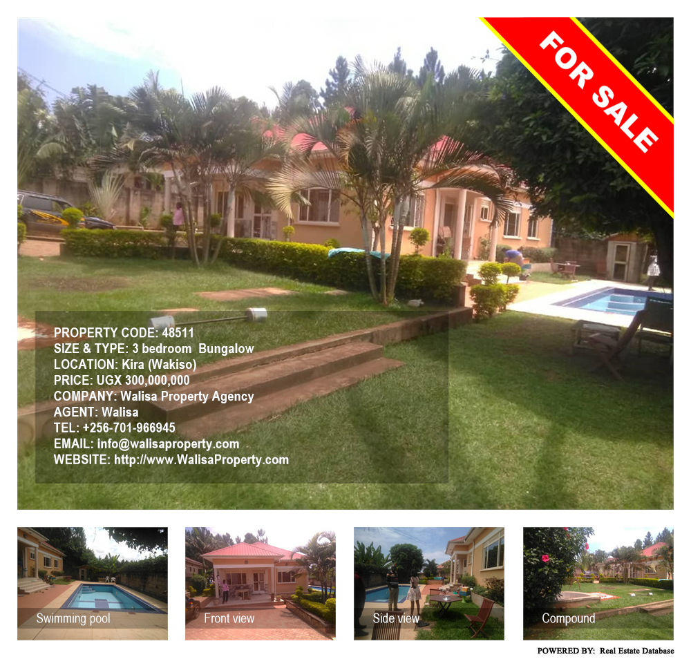 3 bedroom Bungalow  for sale in Kira Wakiso Uganda, code: 48511