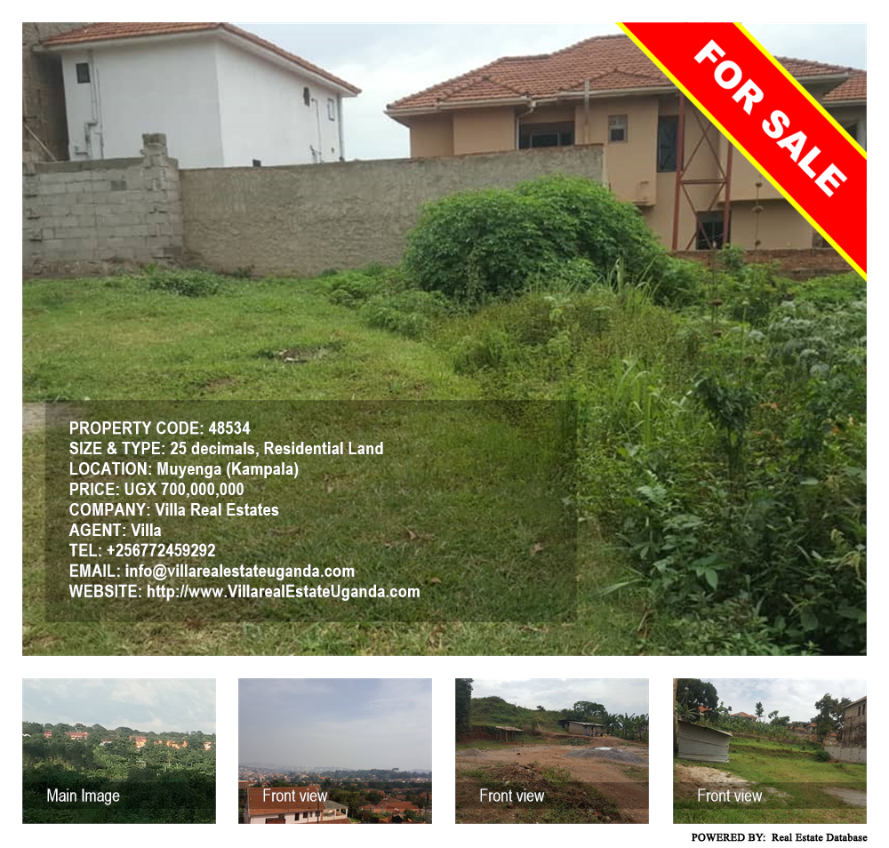 Residential Land  for sale in Muyenga Kampala Uganda, code: 48534