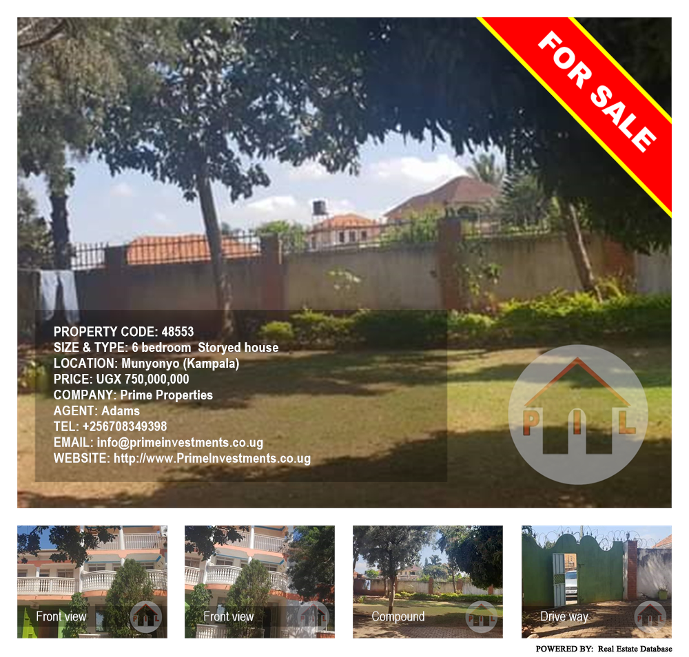 6 bedroom Storeyed house  for sale in Munyonyo Kampala Uganda, code: 48553