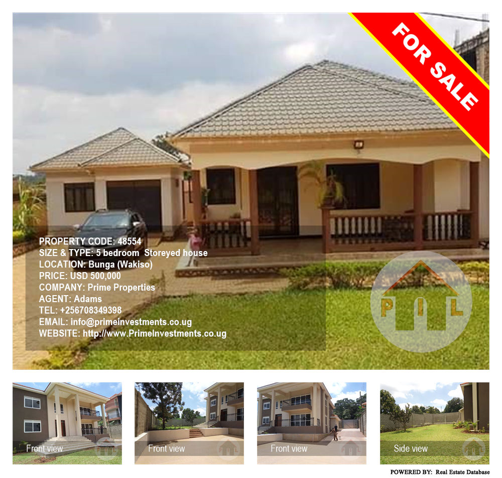 5 bedroom Storeyed house  for sale in Bbunga Wakiso Uganda, code: 48554