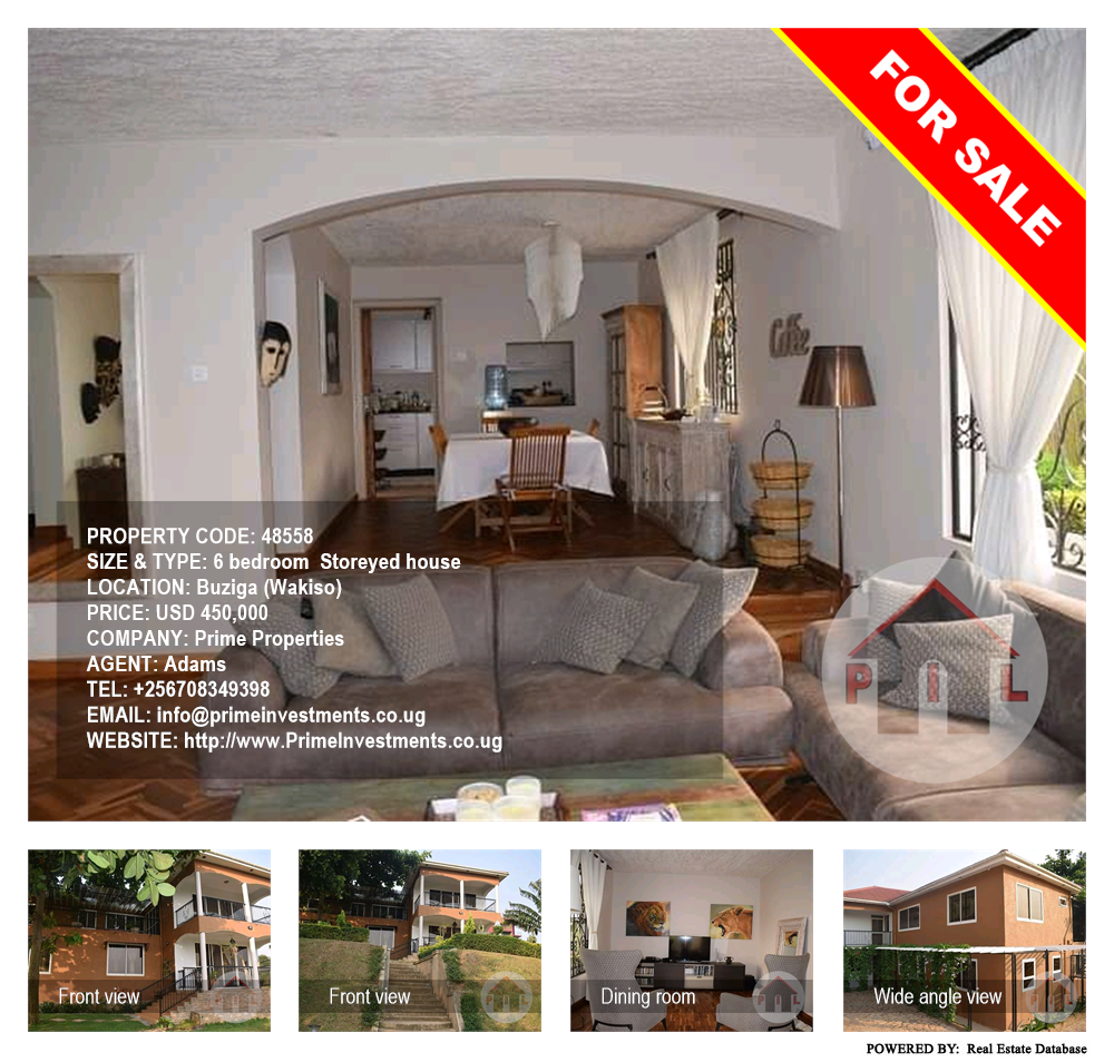 6 bedroom Storeyed house  for sale in Buziga Wakiso Uganda, code: 48558