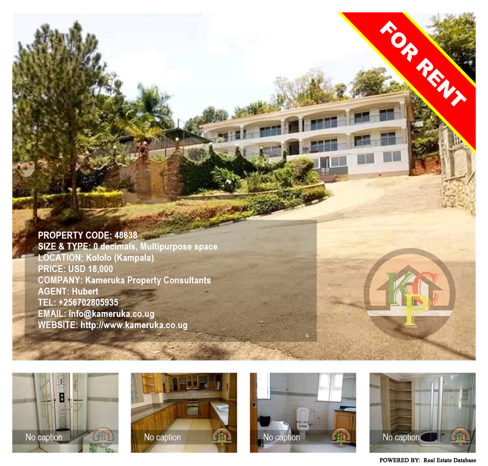 Multipurpose space  for rent in Kololo Kampala Uganda, code: 48638