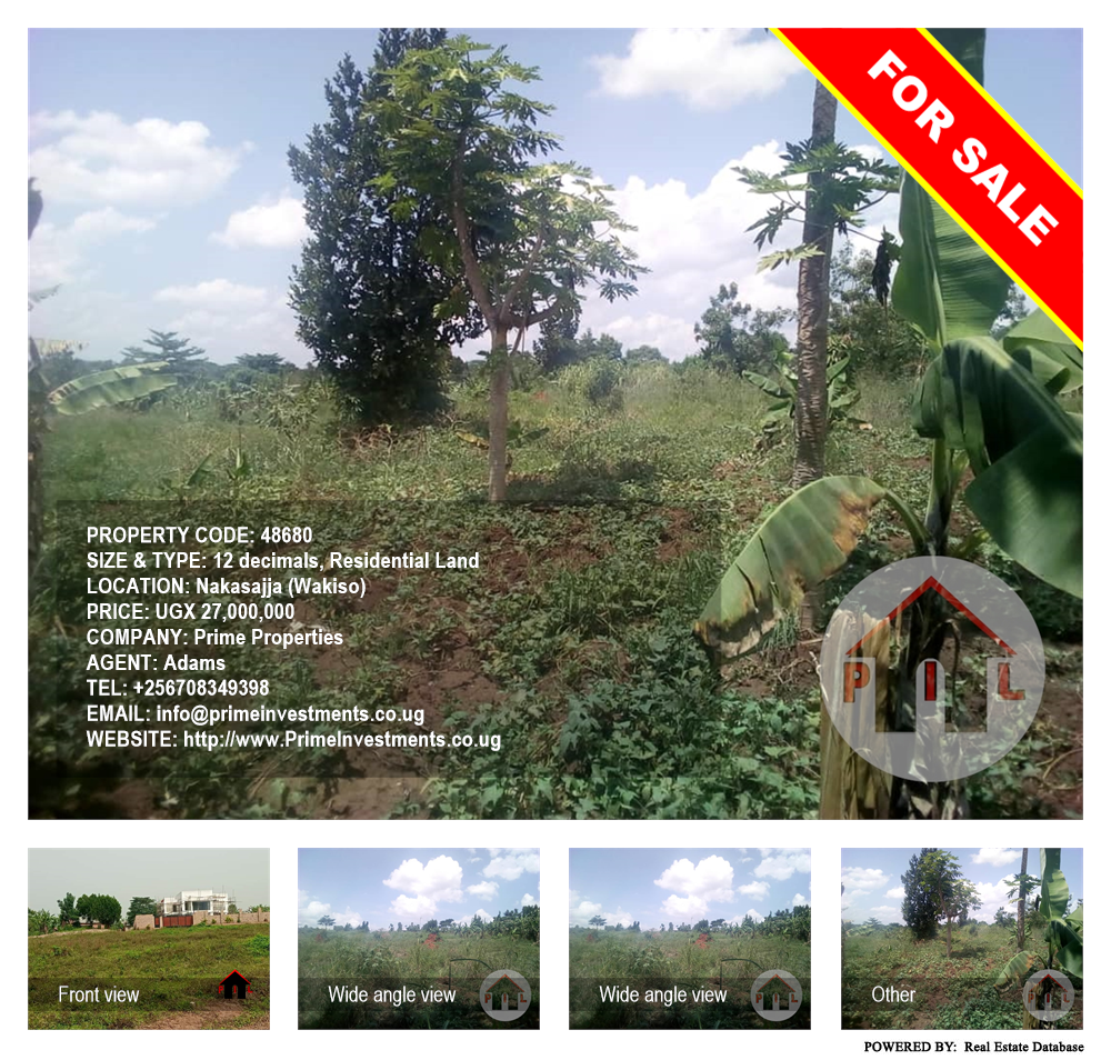 Residential Land  for sale in Nakassajja Wakiso Uganda, code: 48680