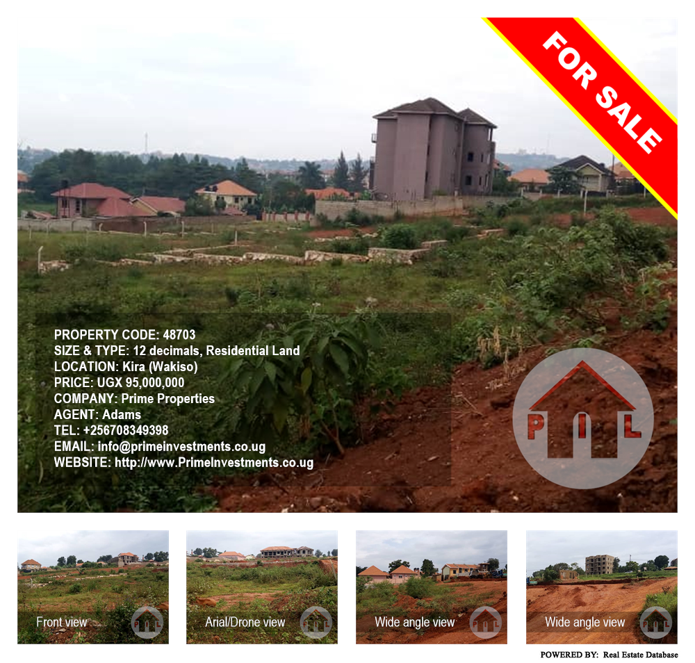 Residential Land  for sale in Kira Wakiso Uganda, code: 48703
