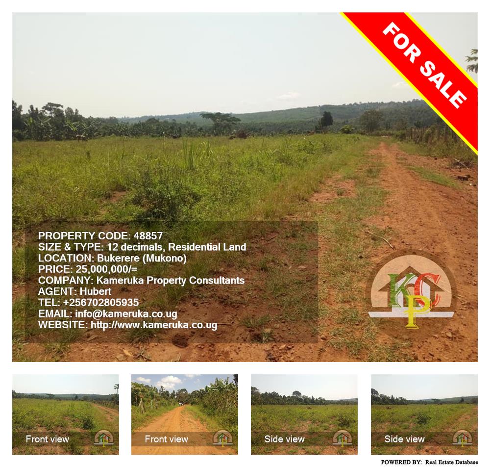 Residential Land  for sale in Bukeelele Mukono Uganda, code: 48857