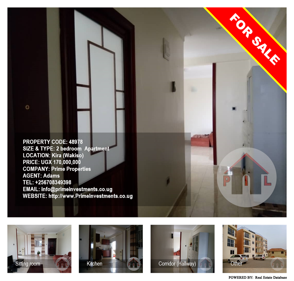 2 bedroom Apartment  for sale in Kira Wakiso Uganda, code: 48978