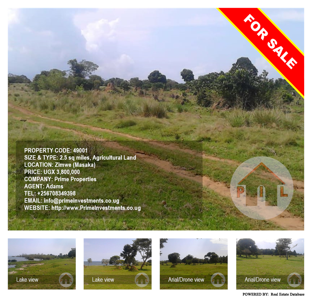 Agricultural Land  for sale in Zimwe Masaka Uganda, code: 49001