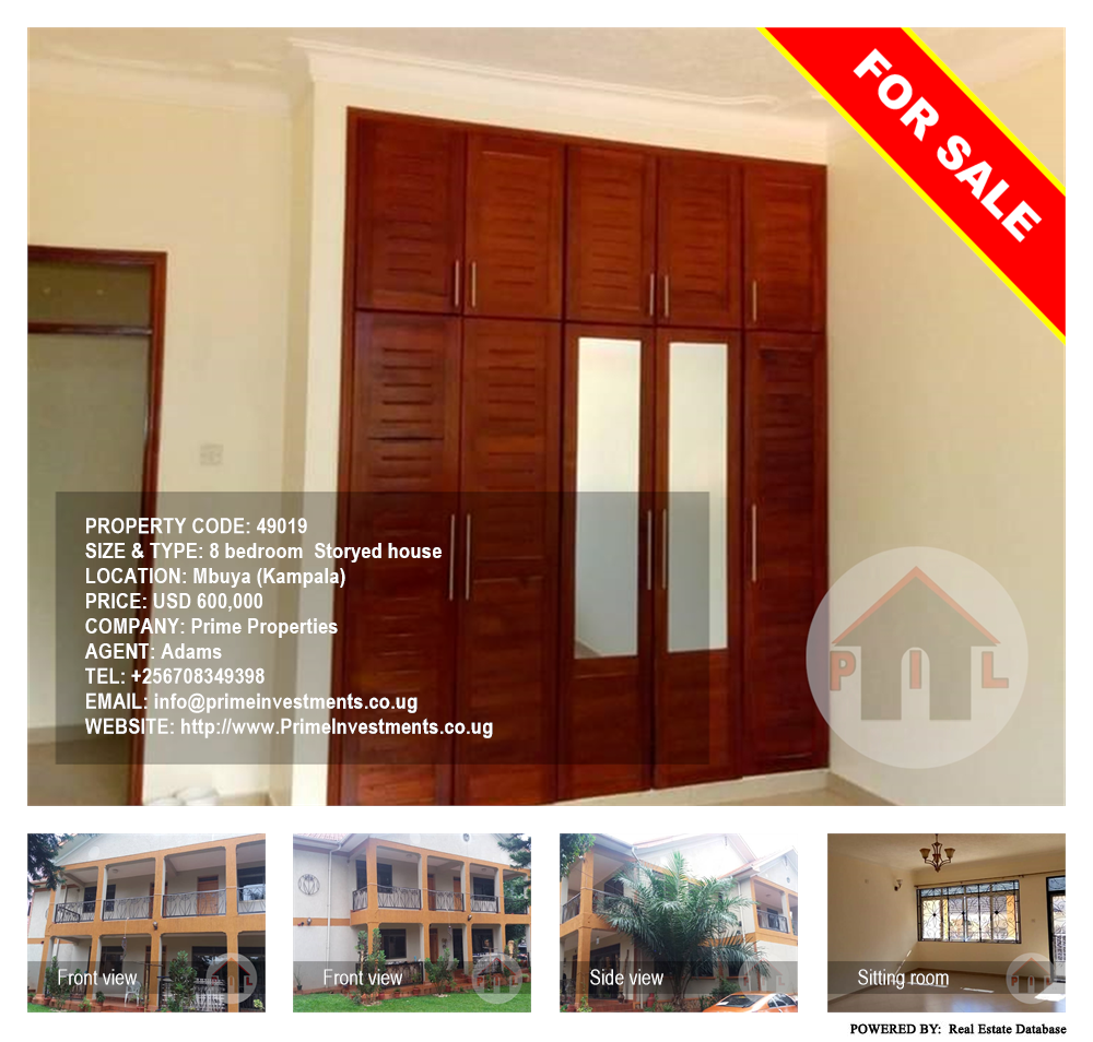 8 bedroom Storeyed house  for sale in Mbuya Kampala Uganda, code: 49019