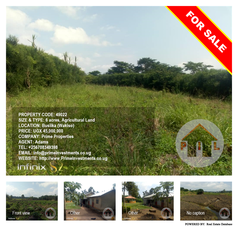 Agricultural Land  for sale in Busiika Wakiso Uganda, code: 49022