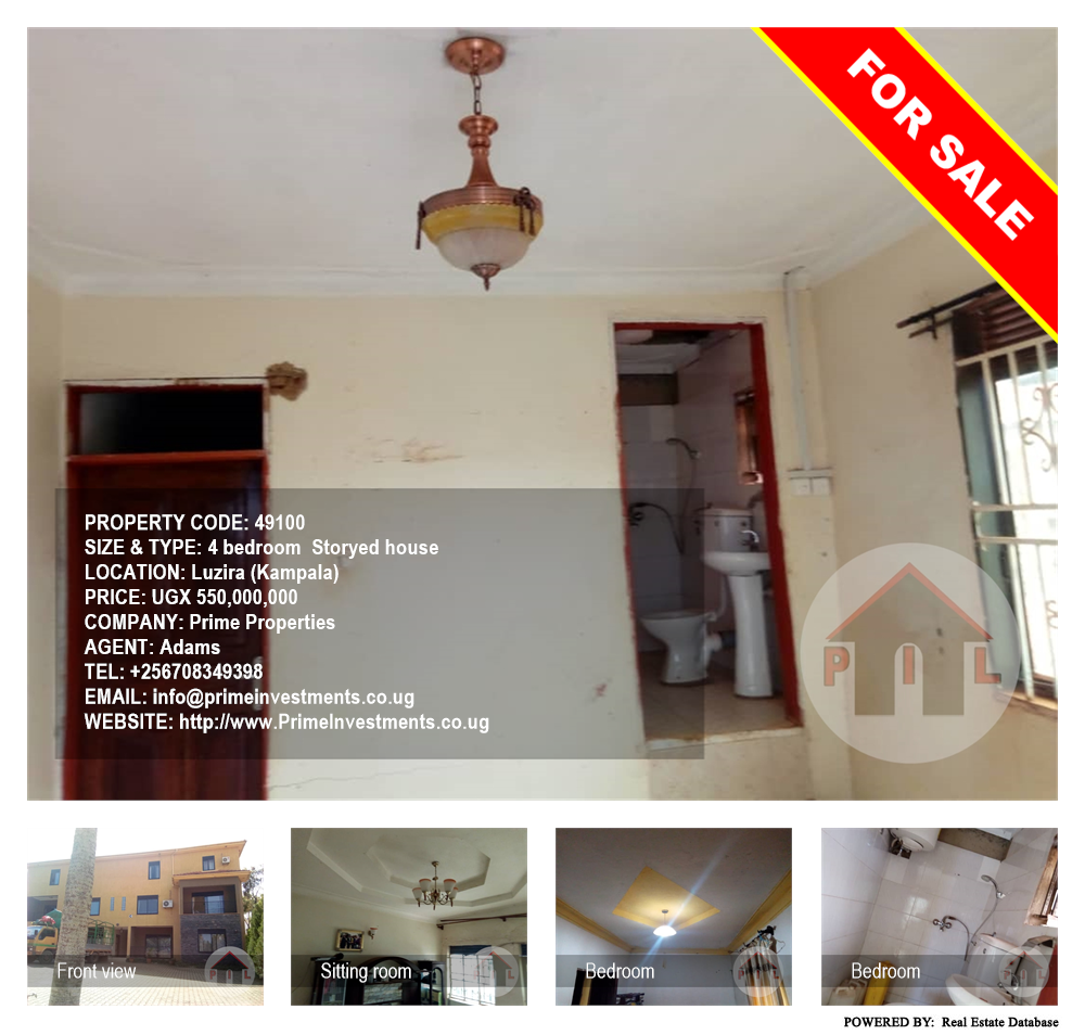 4 bedroom Storeyed house  for sale in Luzira Kampala Uganda, code: 49100
