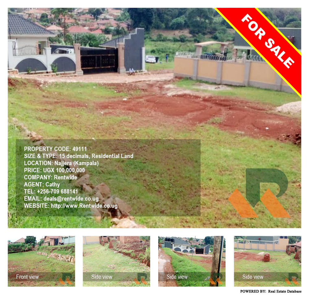 Residential Land  for sale in Najjera Kampala Uganda, code: 49111
