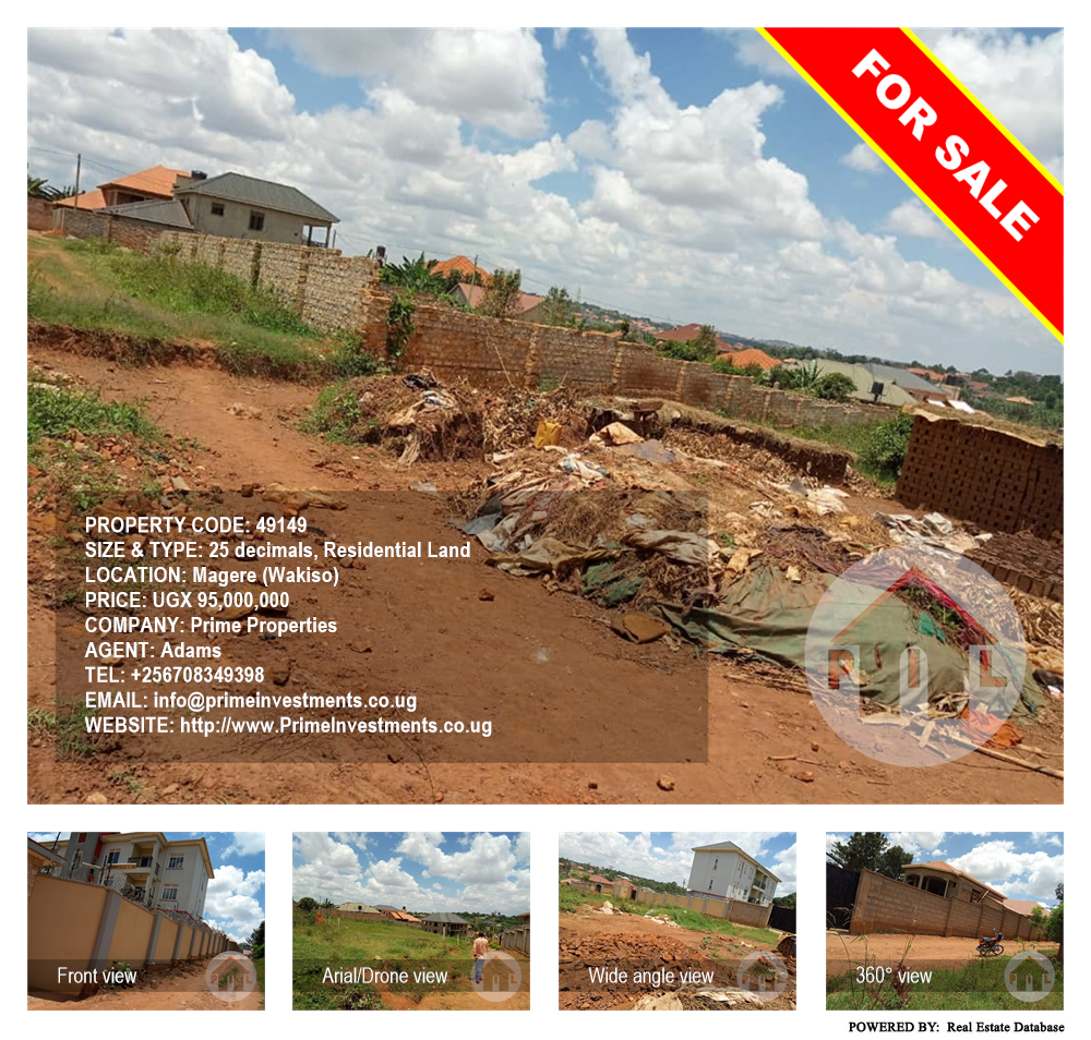 Residential Land  for sale in Magere Wakiso Uganda, code: 49149