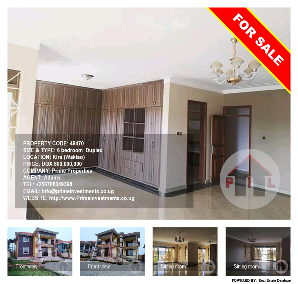 6 bedroom Duplex  for sale in Kira Wakiso Uganda, code: 49470