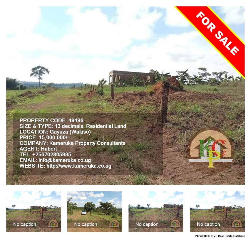 Residential Land  for sale in Gayaza Wakiso Uganda, code: 49496