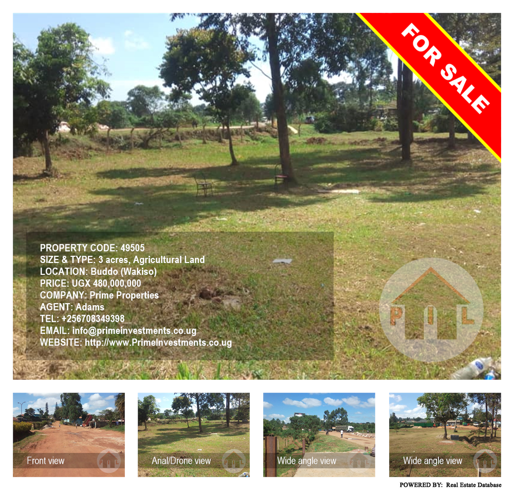 Agricultural Land  for sale in Buddo Wakiso Uganda, code: 49505