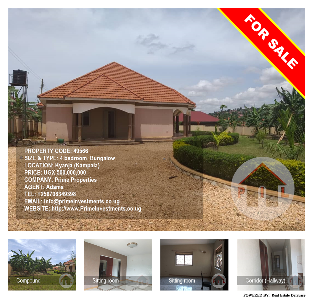 4 bedroom Bungalow  for sale in Kyanja Kampala Uganda, code: 49566