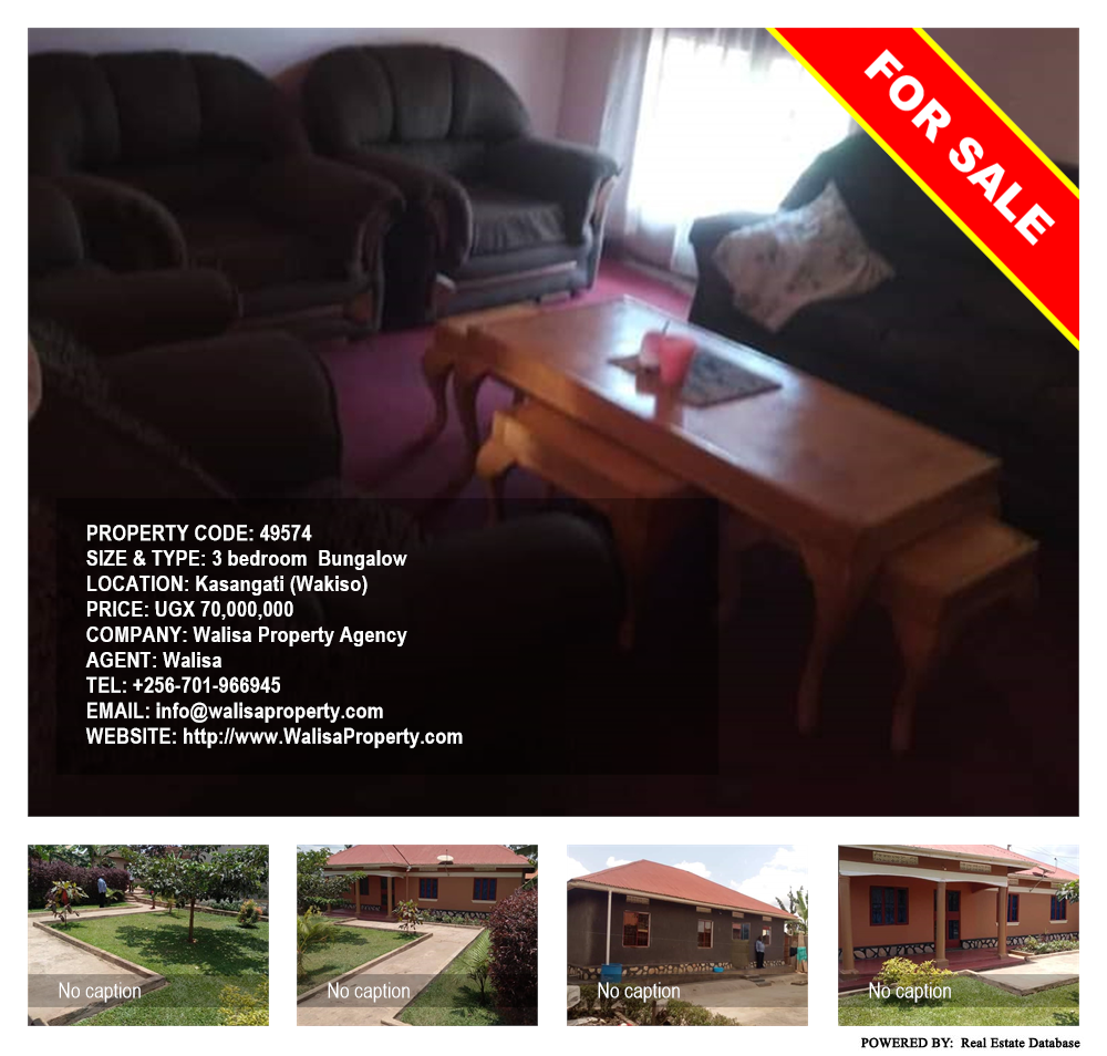 3 bedroom Bungalow  for sale in Kasangati Wakiso Uganda, code: 49574