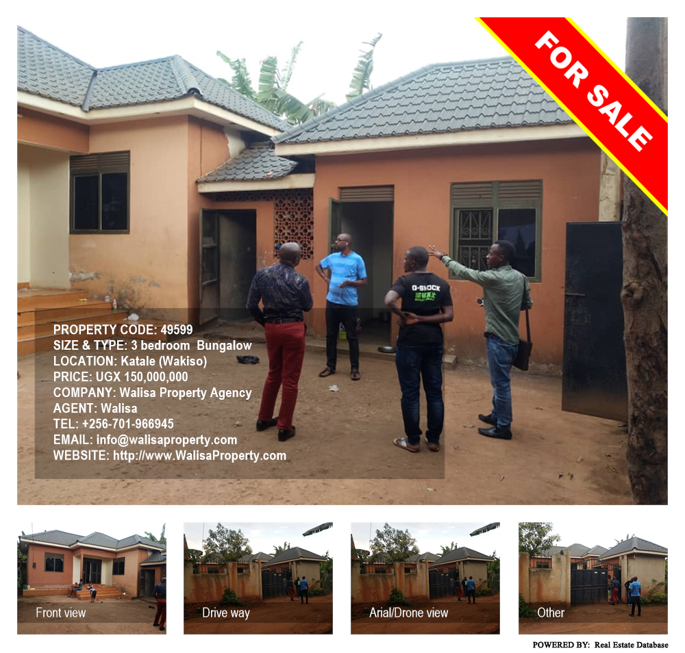 3 bedroom Bungalow  for sale in Katale Wakiso Uganda, code: 49599