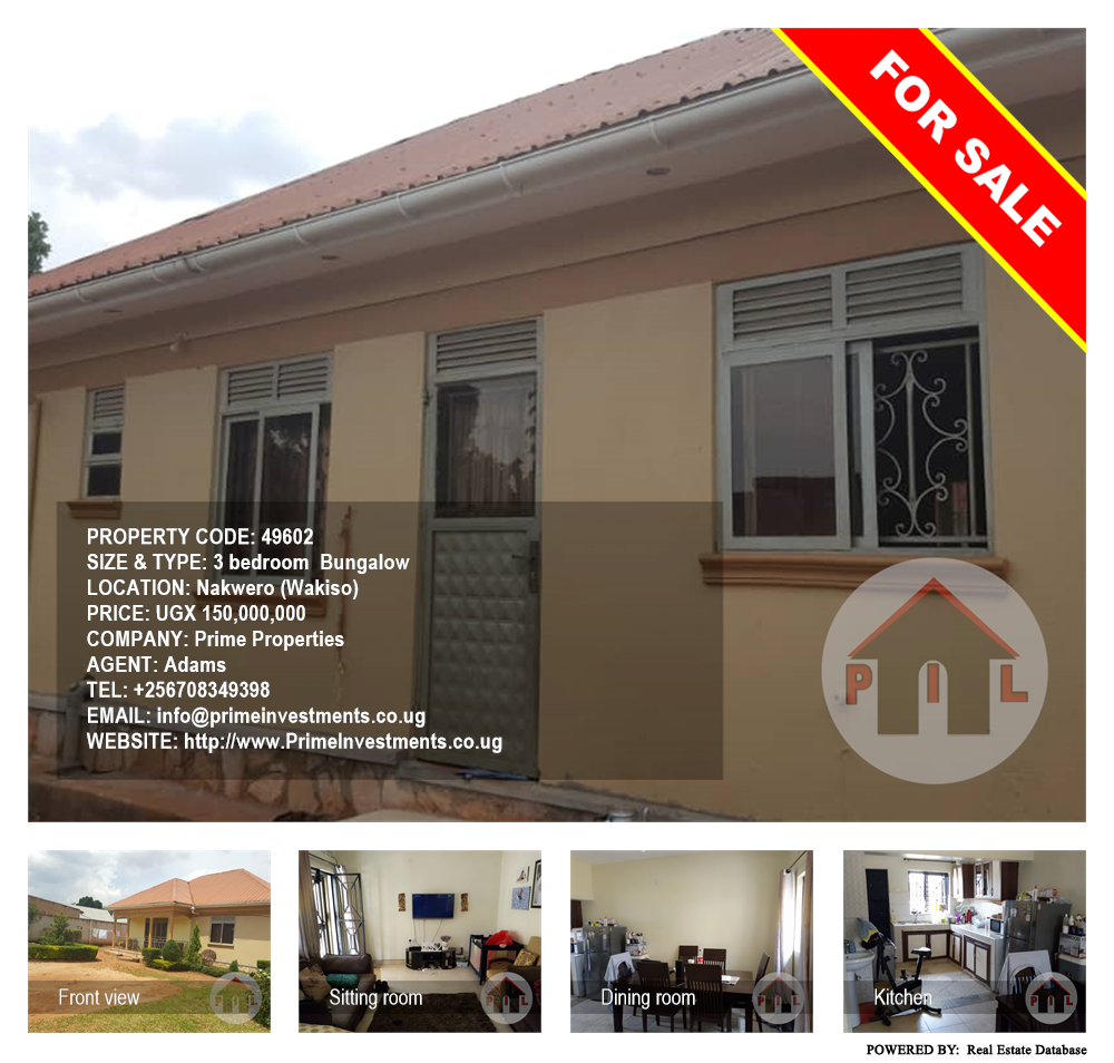 3 bedroom Bungalow  for sale in Nakweelo Wakiso Uganda, code: 49602