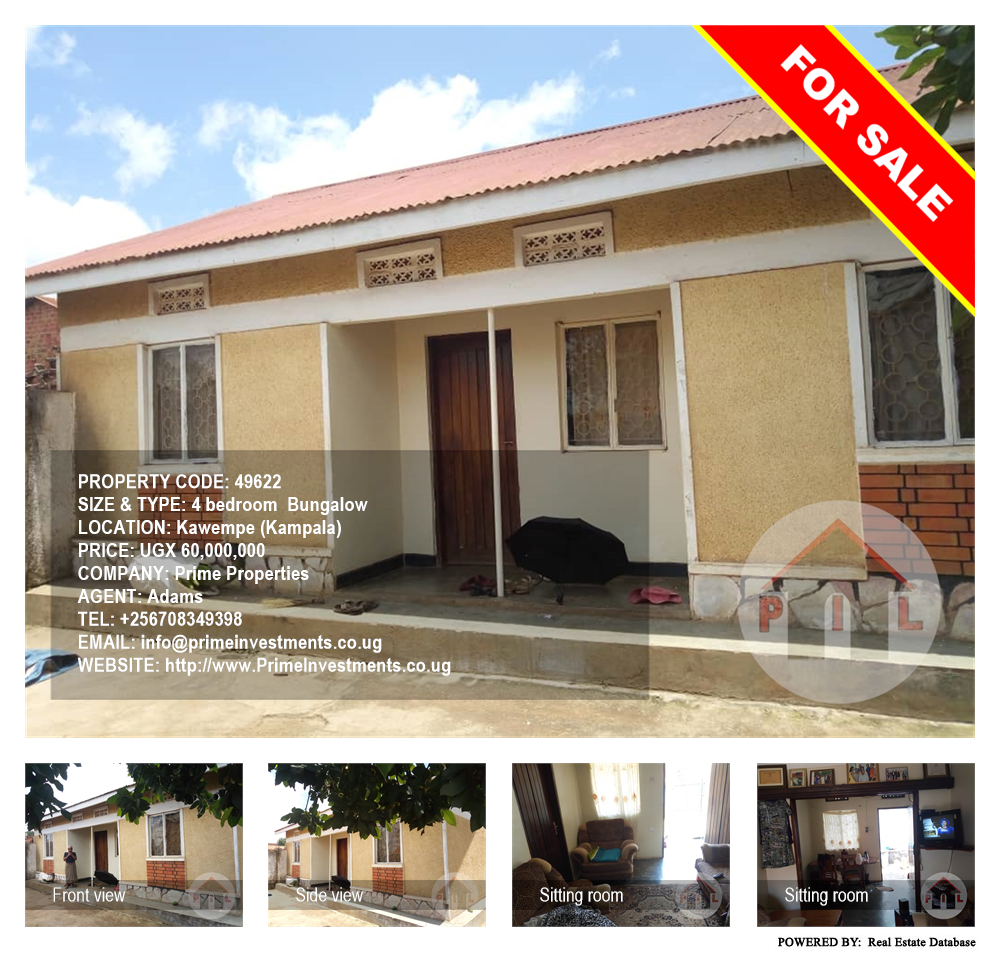 4 bedroom Bungalow  for sale in Kawempe Kampala Uganda, code: 49622