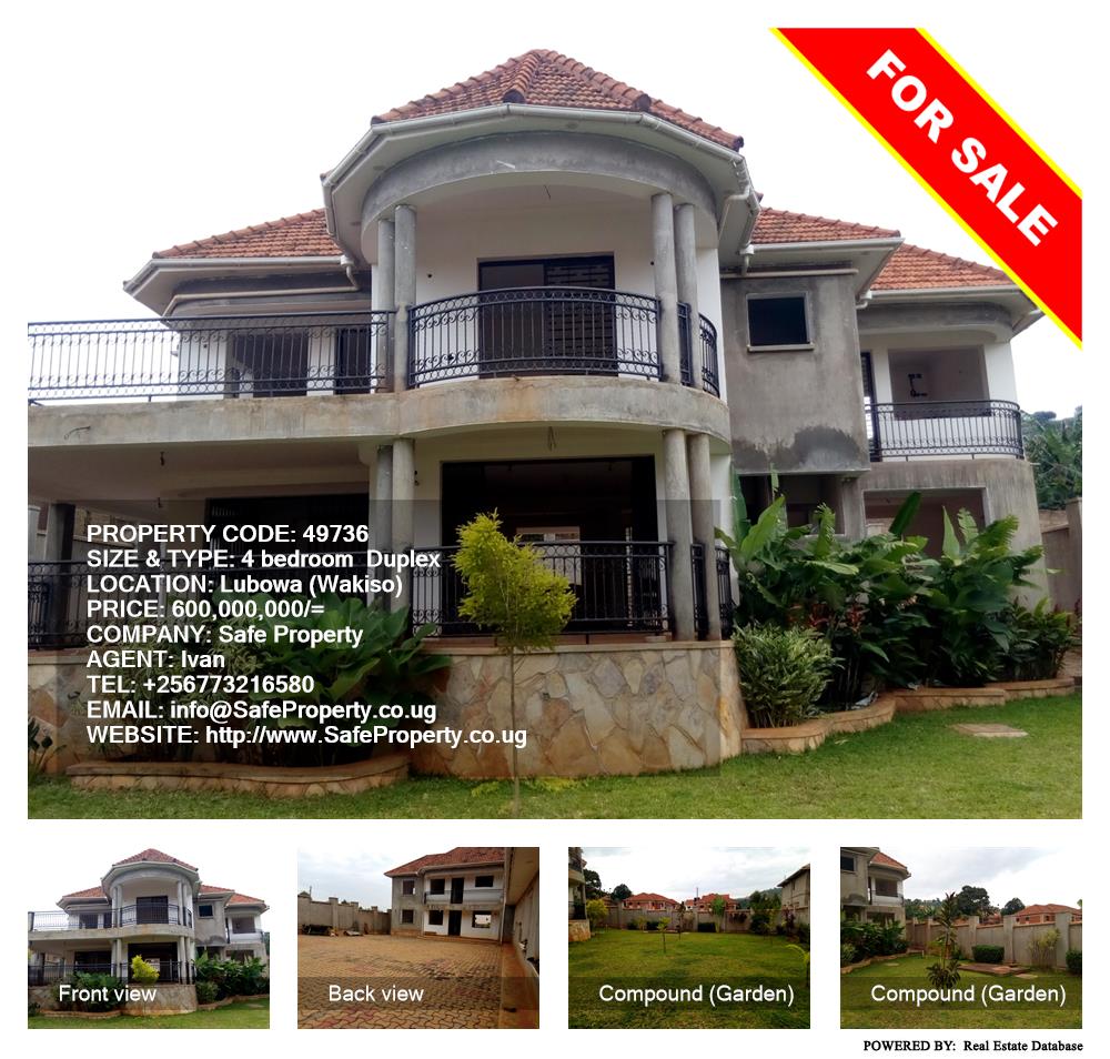 4 bedroom Duplex  for sale in Lubowa Wakiso Uganda, code: 49736