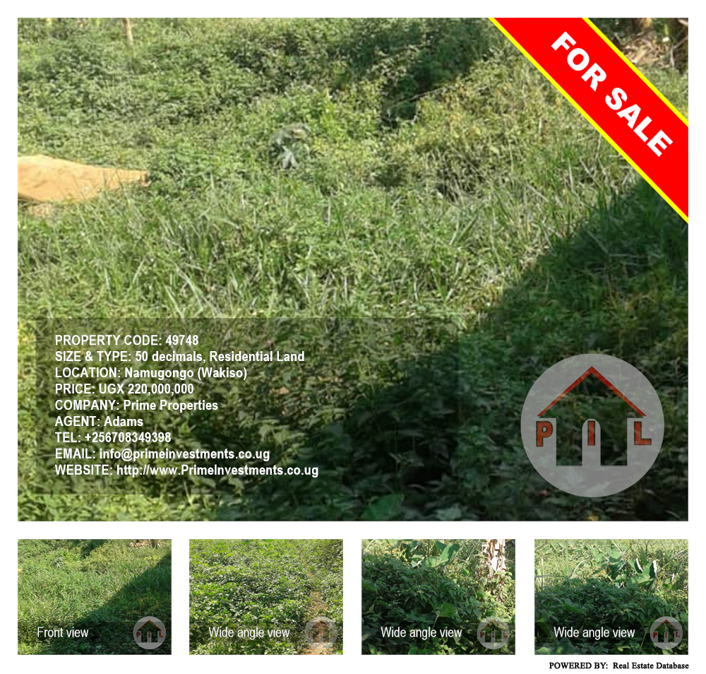 Residential Land  for sale in Namugongo Wakiso Uganda, code: 49748