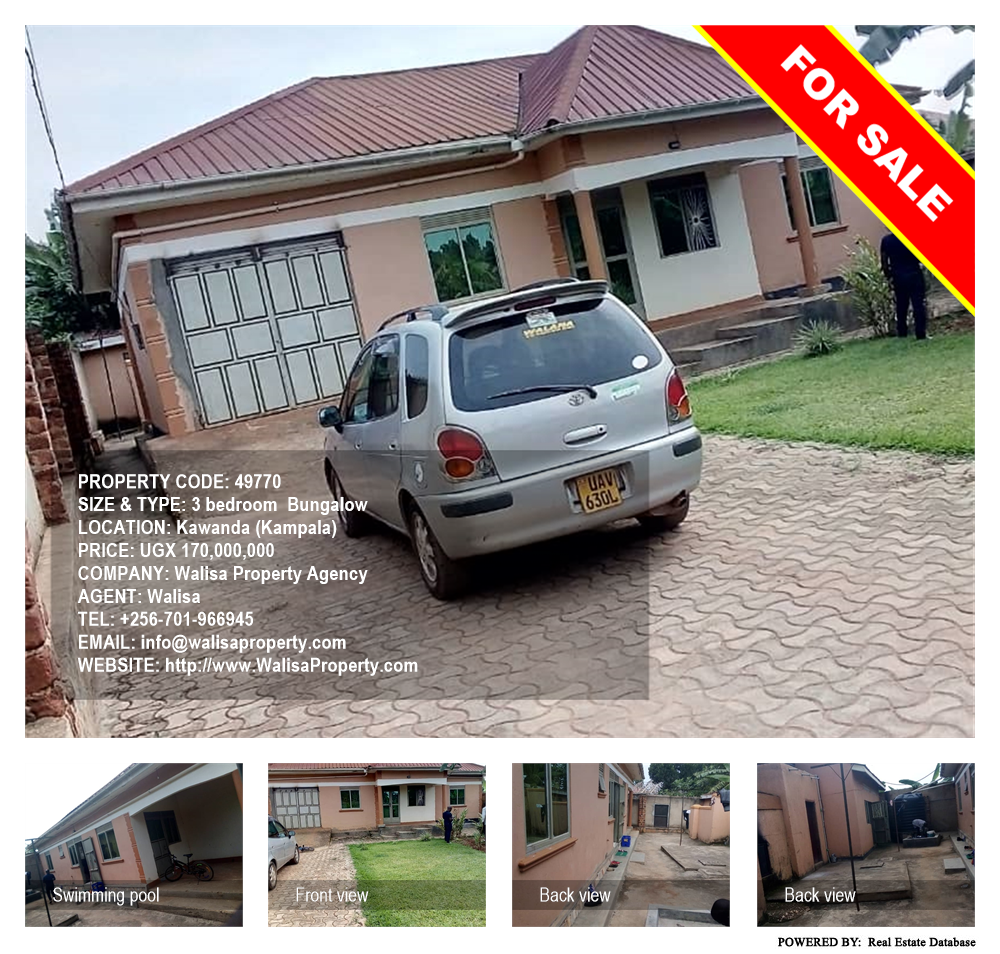 3 bedroom Bungalow  for sale in Kawanda Kampala Uganda, code: 49770