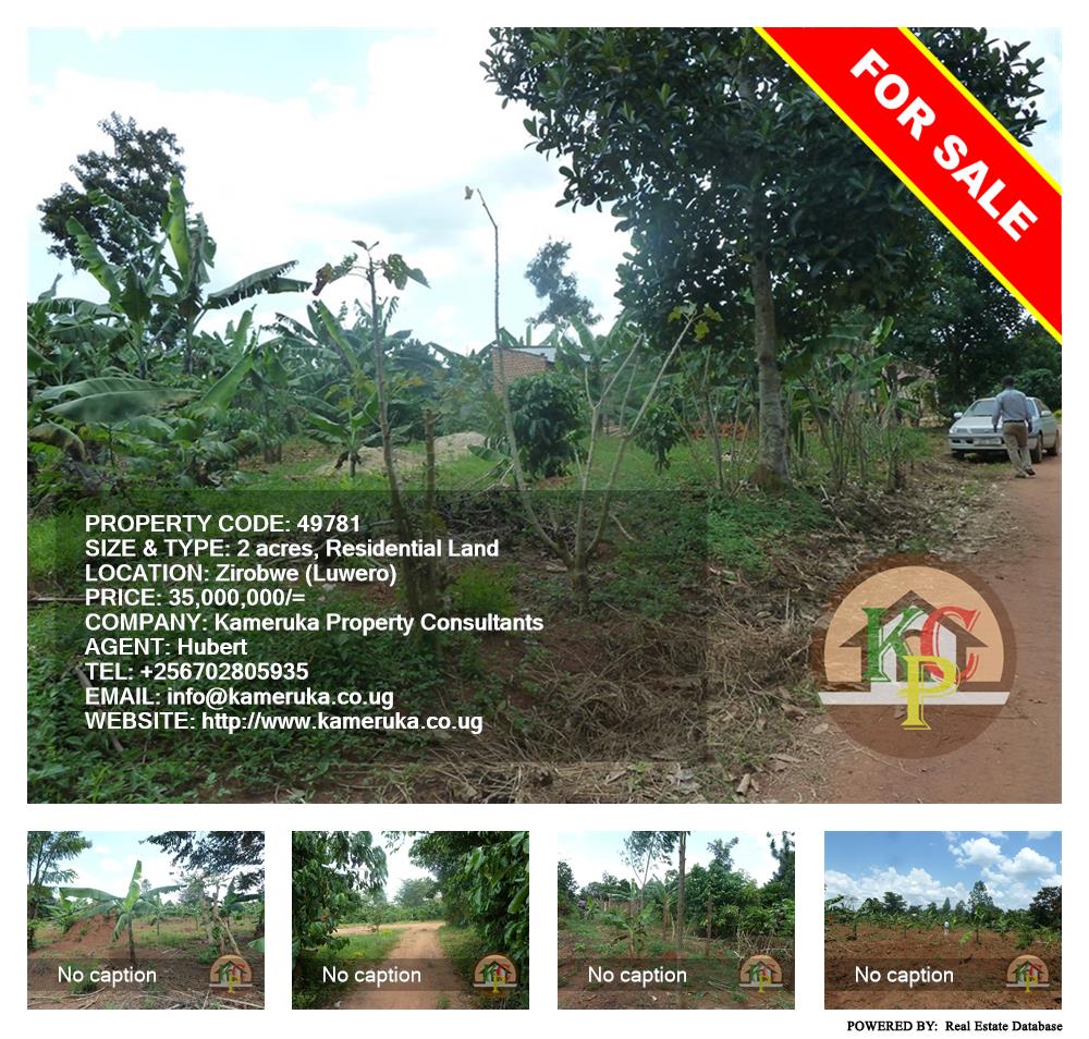 Residential Land  for sale in Ziloobwe Luweero Uganda, code: 49781