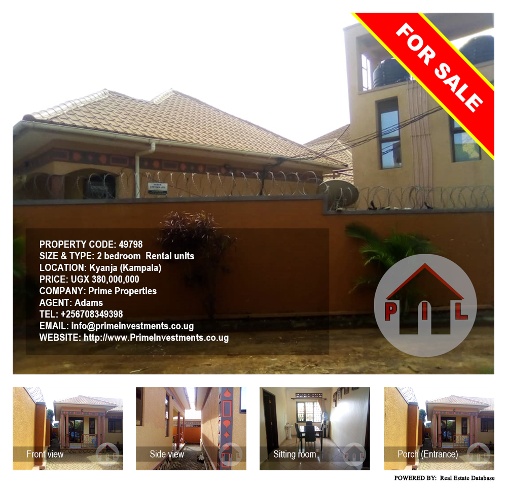 2 bedroom Rental units  for sale in Kyanja Kampala Uganda, code: 49798