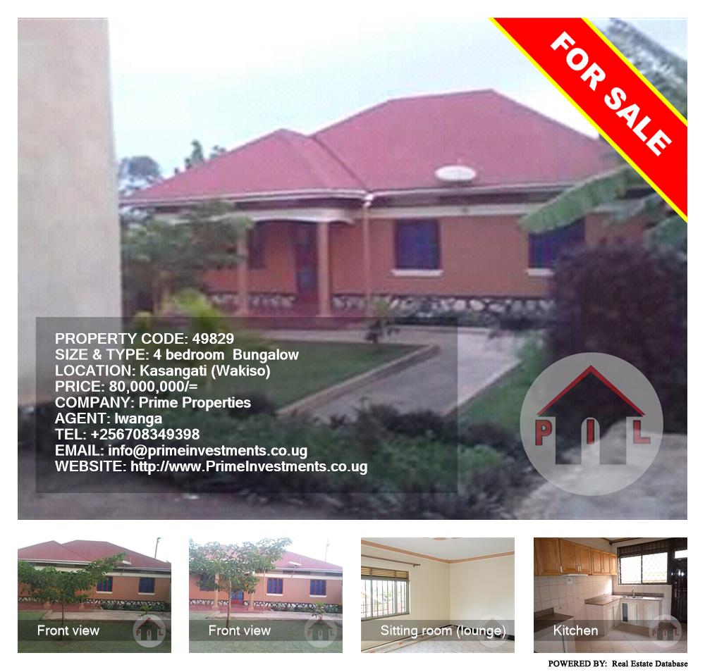 4 bedroom Bungalow  for sale in Kasangati Wakiso Uganda, code: 49829